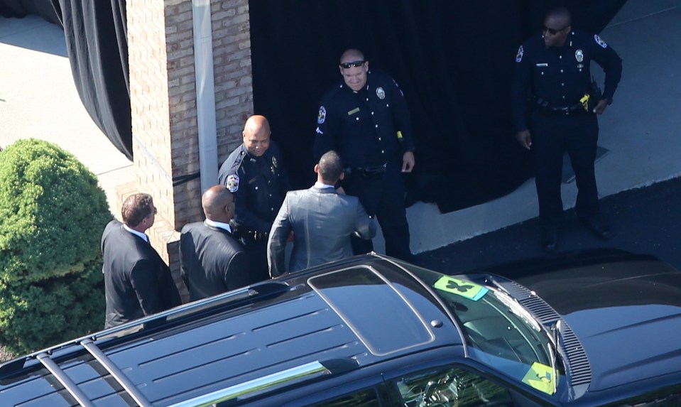 Will Smith seen at The funeral procession for Muhammad Ali
