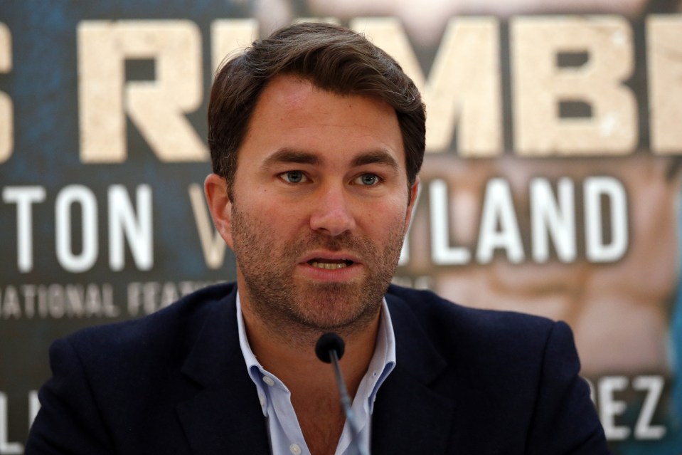 Eddie Hearn was initially lining up a fight between Kell Brook and WBO champion Jessie Vargas