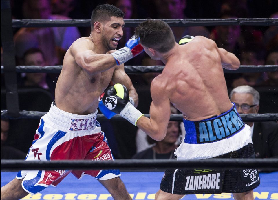 Amir Khan's broken right hand has meant he has only beeing punching at '30-40 per cent'