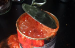 Shaken mum claims tin of Aldi chopped tomatoes spontaneously BLEW UP while she was cooking