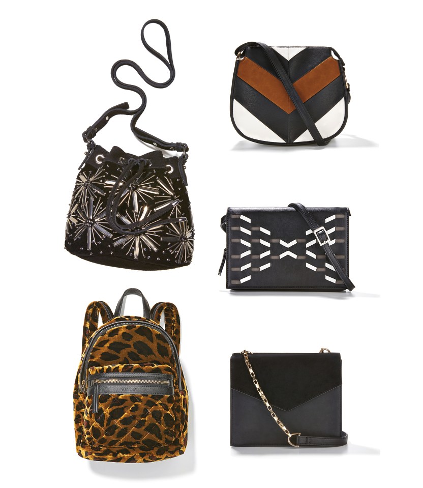 Clockwise from top left: £22, Next; £35, M&S Collection at Marks & Spencer; £40.50, Danielle Nicole Kingsley at Qvcuk.com; £25, Dorothy Perkins; £26, Topshop