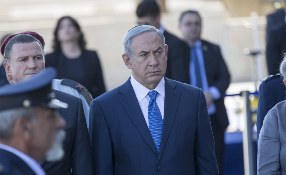 Israeli PM Benjamin Netanyahu was among those to pay his respects today