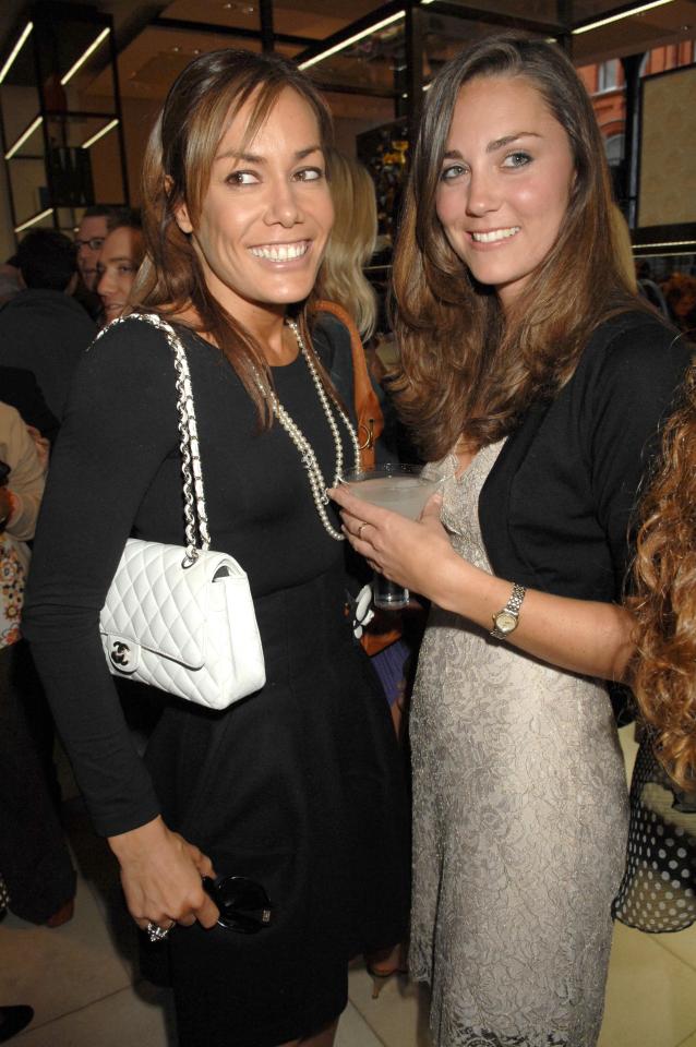 Tara Palmer-Tomkinson, pictured with a young Duchess of Cambridge in 2007, has been found dead at her home today