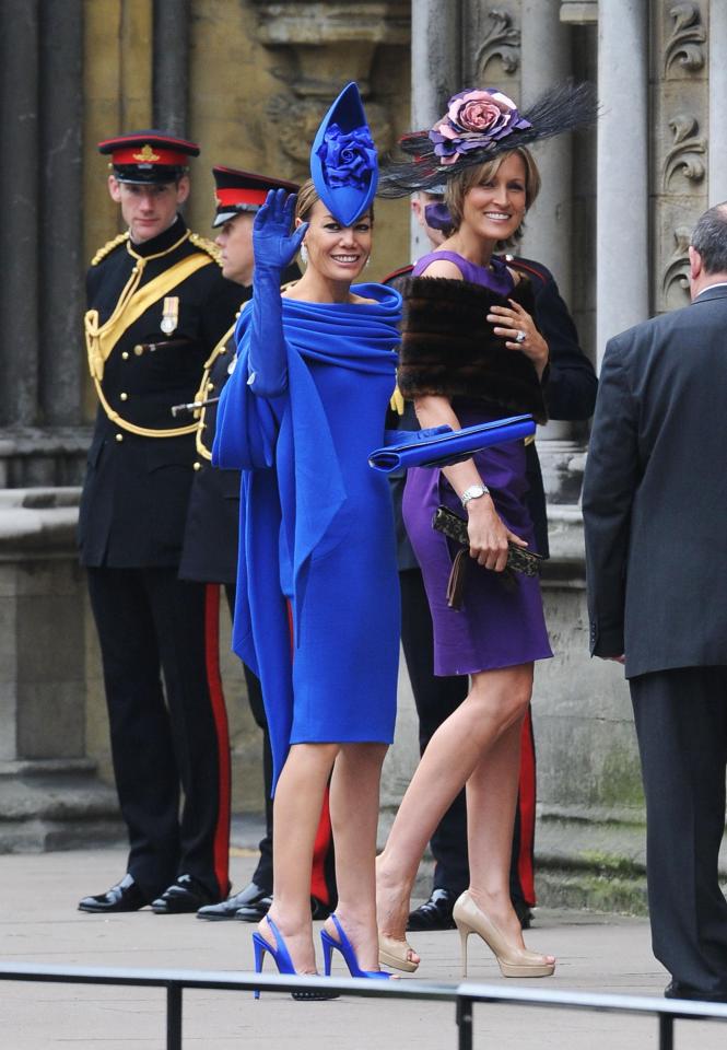 Tara arrives at Wills and Kate's wedding at Westminster Abbey