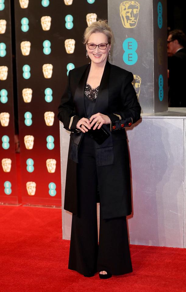 Best Actress nominee Meryl Streep opted for a smart suit