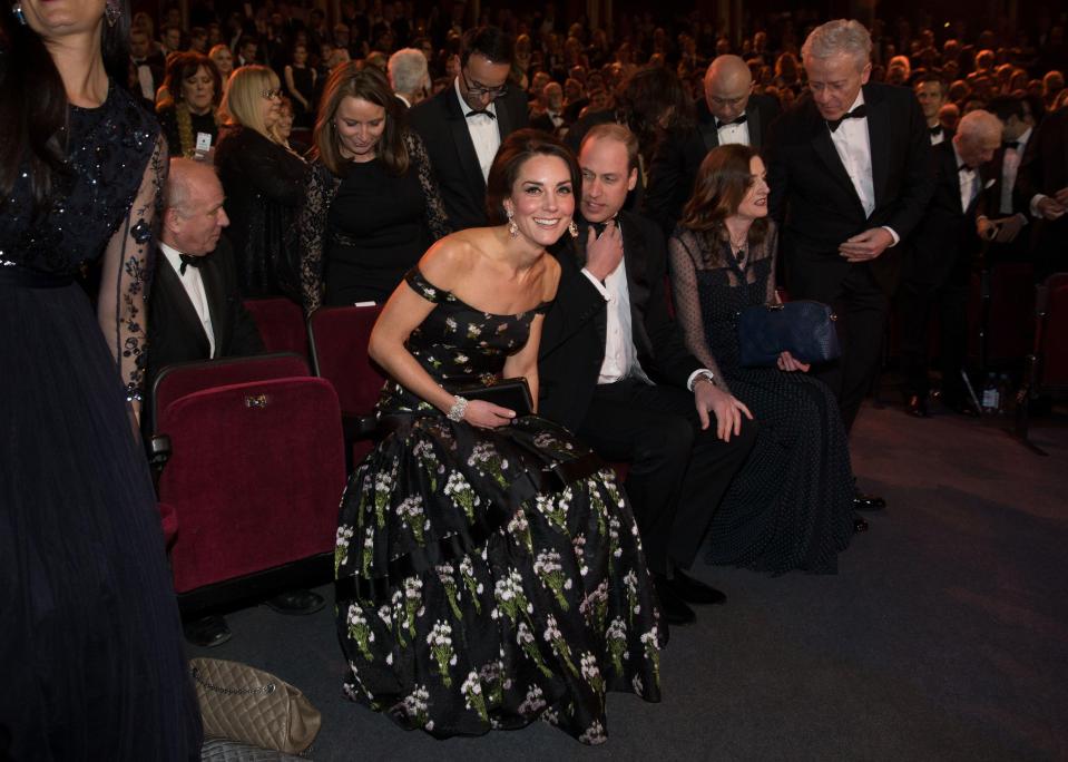  They were sat front row at the Royal Albert Hall