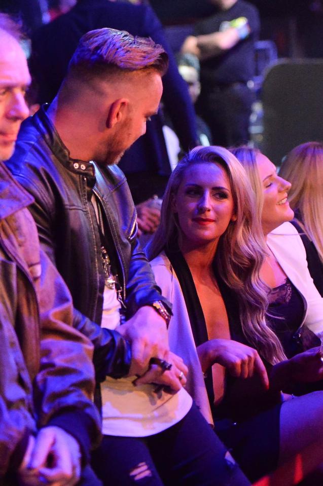  She appeared to be having a ball while getting to know the former football ace