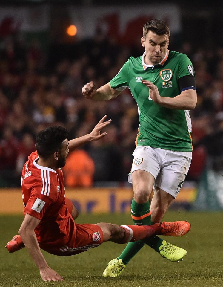 This is the horror tackle Neil Taylor made on Seamus Coleman in a World Cup Qualifier