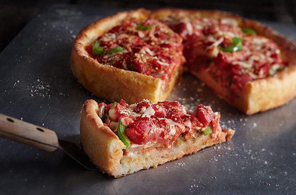 From July, the airline will serve a genuine Chicago pizza pie made by Uno Pizzeria and Grill