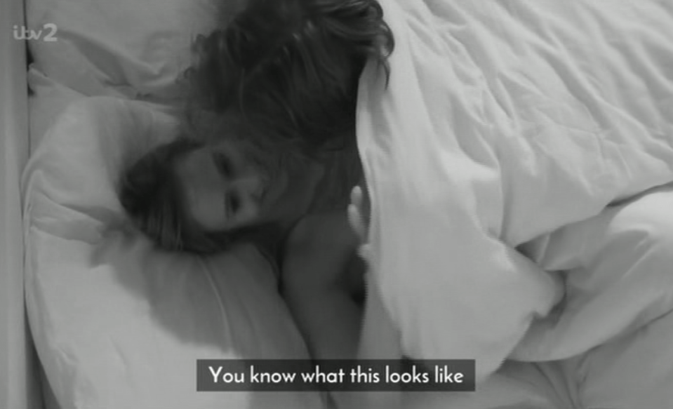  Camilla and Jamie looked more than cosy under the covers