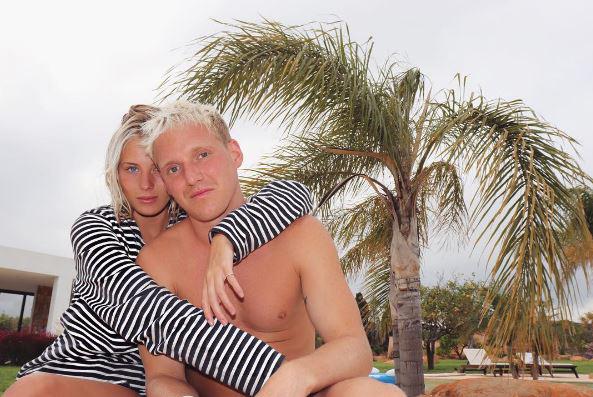  Jamie and Frankie, pictured here on holiday, in happier times