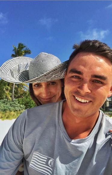 Rickie captioned this Instagram post with "When you wish you could still be on vacation! #RickFoundaChick"
