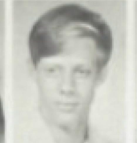 Paddock is pictured as a young ma in his high school yearbook