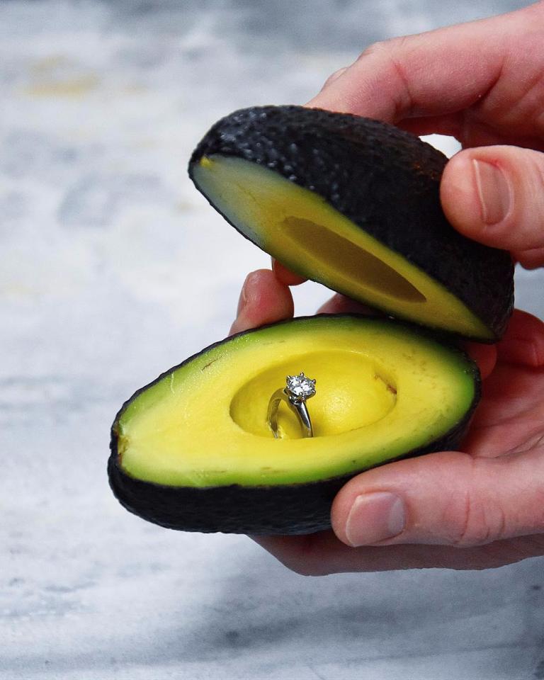 Millennials are now using avocados to hide engagement rings for marriage proposals