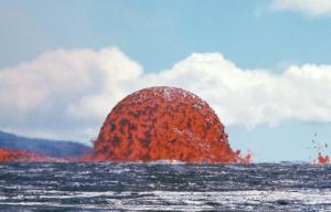 A photo of a huge magma dome from 1969 has gone viral after being shared on Twitter
