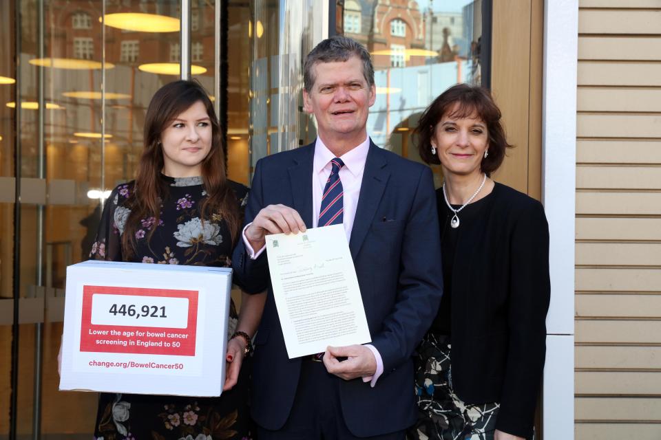 Lauren has the support of her MP Stephen Lloyd, and CEO of leading charities Bowel Cancer UK and Beating Bowel Cancer, Deborah Alsina