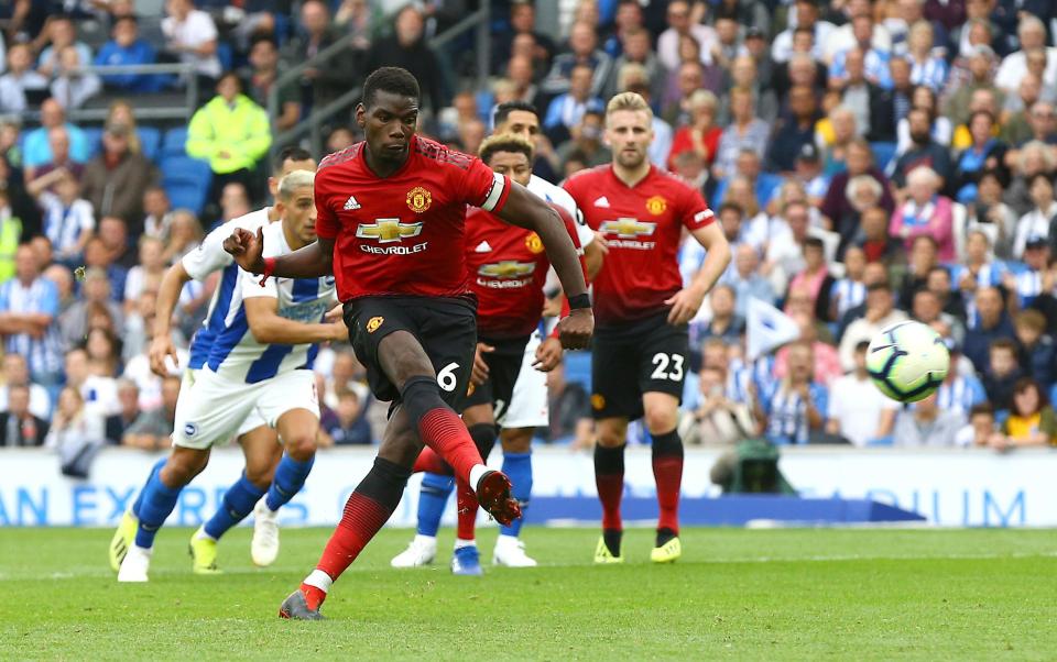 Pogba has scored in his past two United games from the spot despite his poor performances