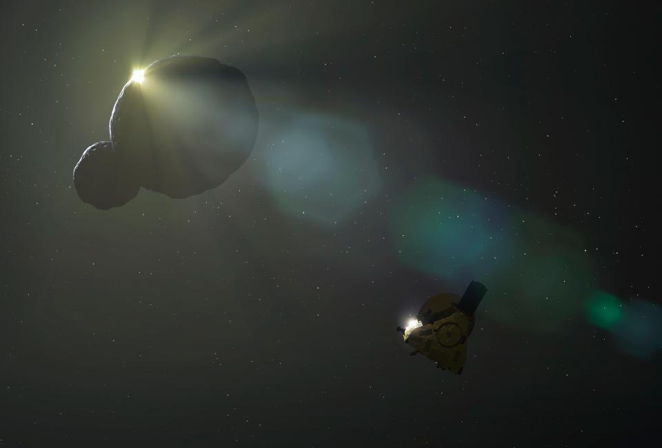  New Horizons will make its closest pass of Ultima Thule in the early hours of New Year's Day (artist's impression)
