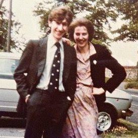  Theresa May with husband Philip in the 1980s
