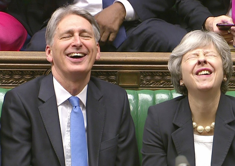  The PM even fell out with close ally Philip Hammond