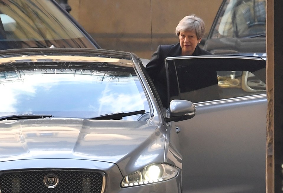  The PM leaves Parliament in an official car