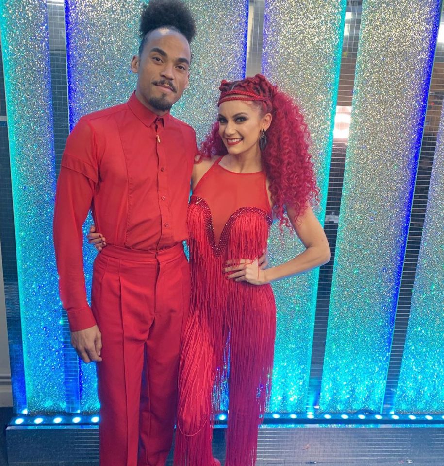 Dianne Buswell and Dev were voted off Strictly on Saturday night
