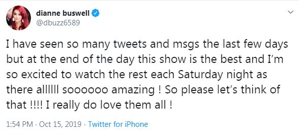  Dianne's comeback on social media