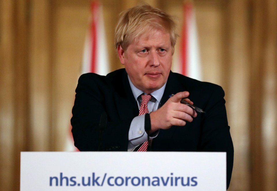 Prime Minister Boris Johnson holds a news conference addressing the government's response to the coronavirus outbreak