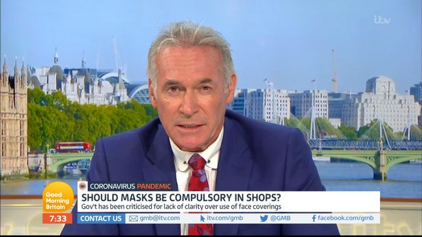 Dr Hilary Jones warned that it is 'selfish' not to wear a face covering in public