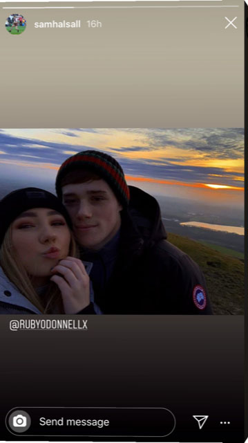 The couple started dating in September last year