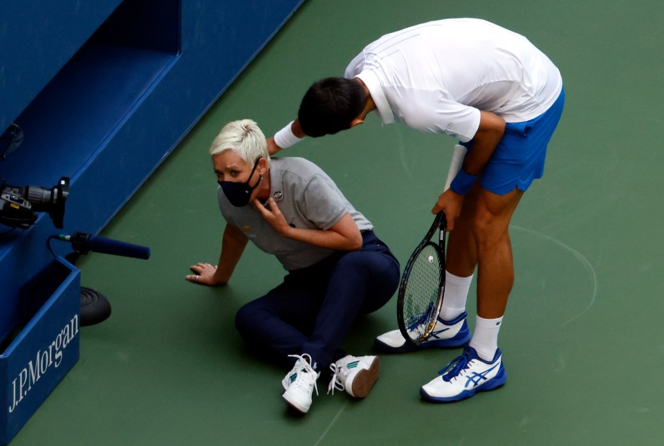Novak Djokovic has been booted out of the US Open after hitting a line judge with a ball