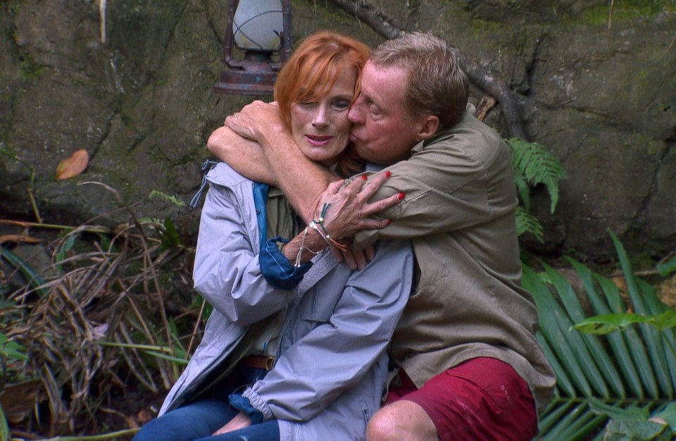 Surprise visit from wife Sandra while Harry was in the jungle