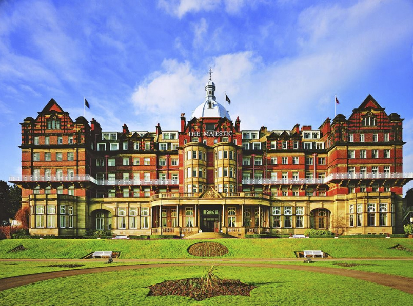 Soak up the spring sunshine on the south-facing Champagne Terrace and Gin Lawn at the Hilton Harrogate Majestic Hotel & Spa