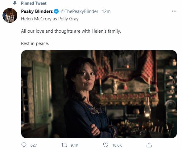 Peaky Blinders paid tribute