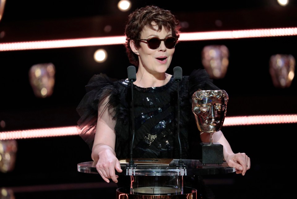 Helen with a Bafta in 2019