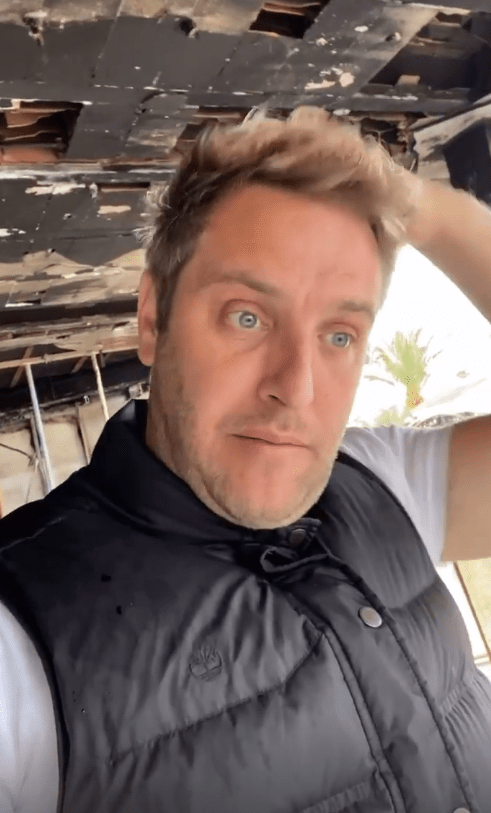 Elliott Wright is finding the rebuilding process tough after his restaurant was torched