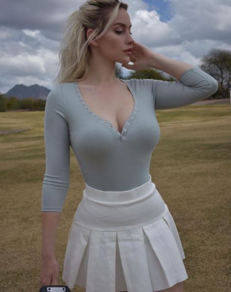 Former pro player Paige Spiranac says men have watched her 'two fairways away' with range-finders