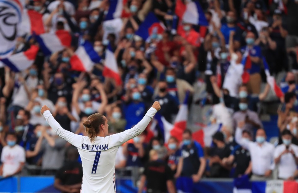 Antoine Griezmann scored a bicycle kick in France's final pre-Euros friendly