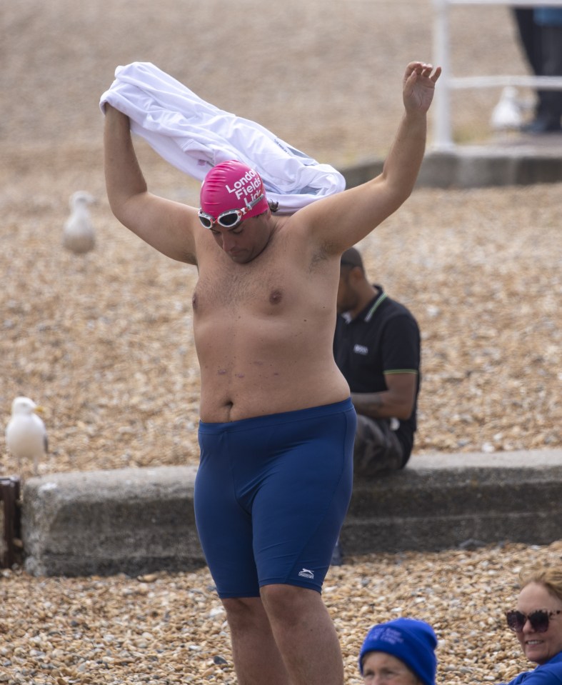 Arg has really enjoyed swimming to help him get fit