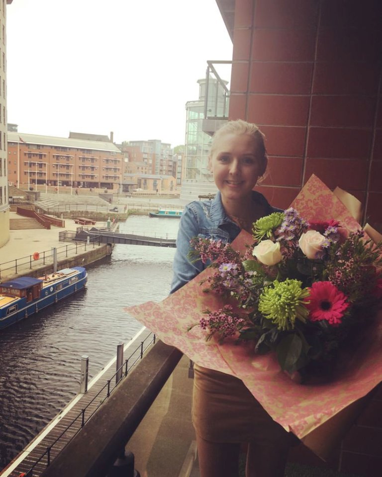 The 26-year-old moved in to her Leeds flat 2018