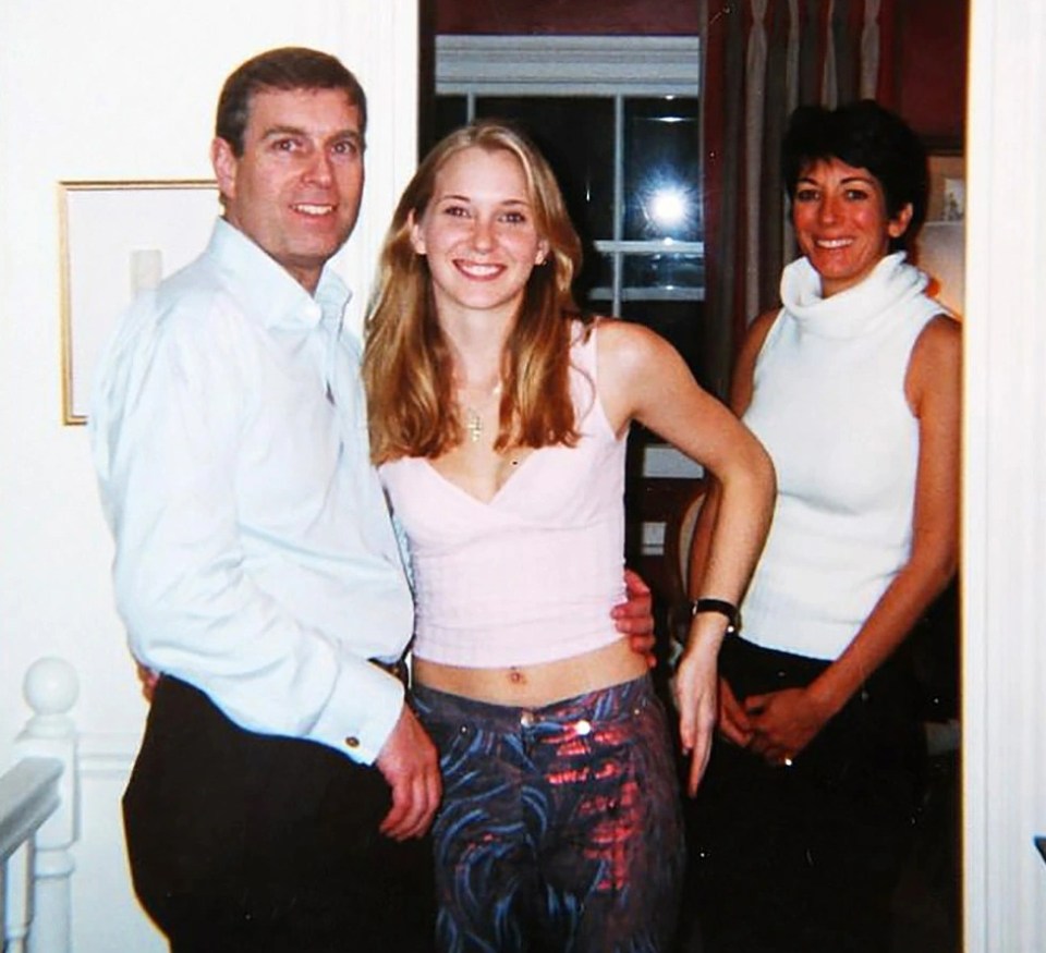 Ghislaine Maxwell pictured with Prince Andrew and alleged victim Virginia Roberts