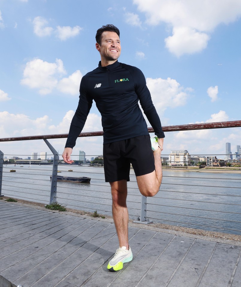 Mark has teamed up with Flora's Get Towns Active campaign
