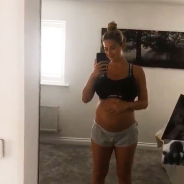 Gemma Atkinson has often showed off her bump to her fans online