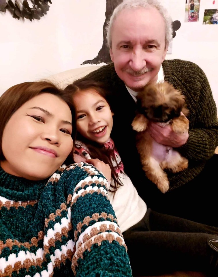 Patrick with his wife Anong and aspiring actress daughter Josie
