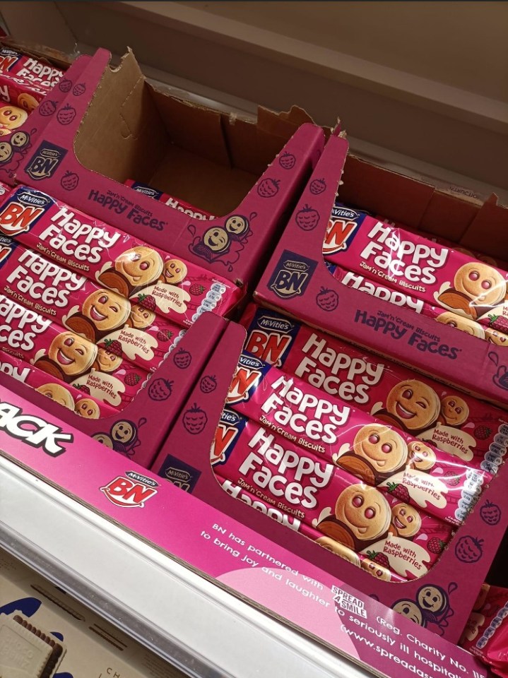 A shopper spotted McVities Happy Faces on sale in Asda