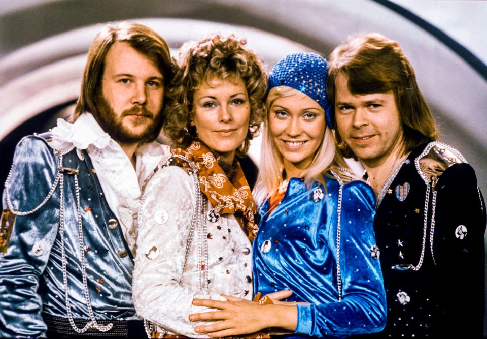 Picture taken in 1974 in Stockholm shows the Swedish pop group Abba with its members (L-R) Benny Andersson, Anni-Frid Lyngstad, Agnetha Faltskog and Bjorn Ulvaeus posing after winning the Swedish branch of the Eurovision Song Contest with their song "Waterloo". - Sweden's legendary disco group ABBA announced on April 27, 2018 that they have reunited to record two new songs, 35 years after their last single. The quartet split up in 1982 after dominating the disco scene for more than a decade with hits like "Waterloo", "Dancing Queen", "Mamma Mia" and "Super Trouper". (Photo by Olle LINDEBORG / TT News Agency / AFP) / Sweden OUT (Photo credit should read OLLE LINDEBORG/AFP via Getty Images)