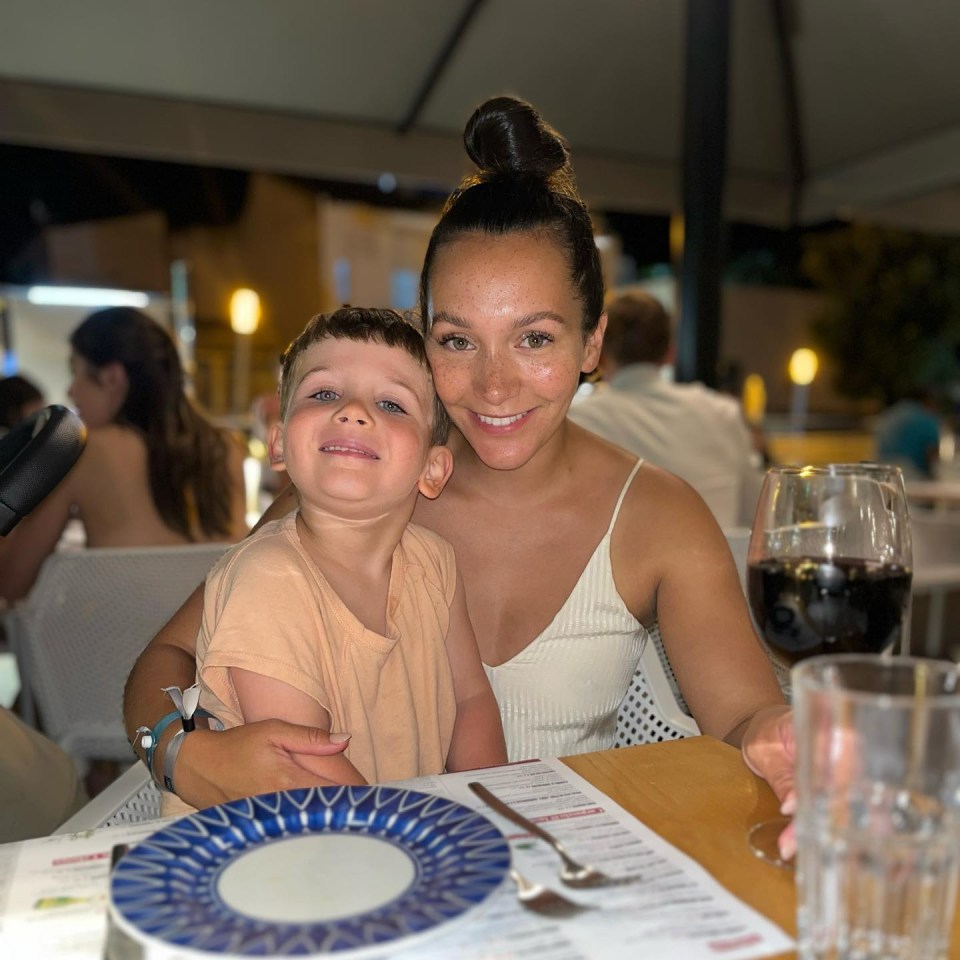 Nadine enjoyed a holiday in the sun with her family