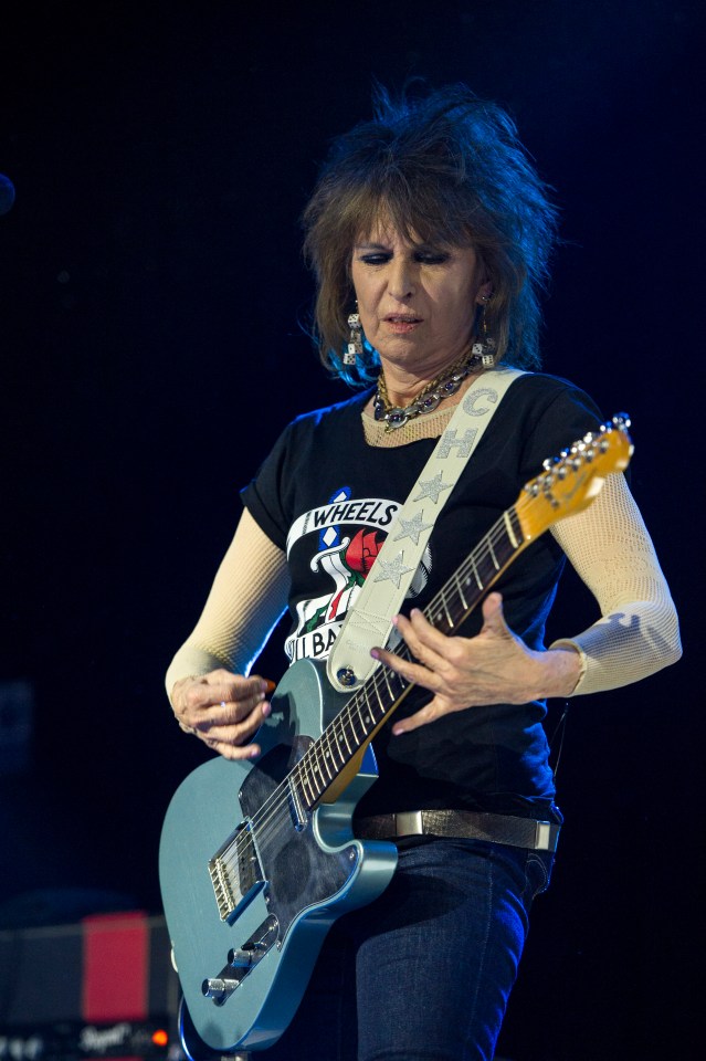 Chrissie Hynde performing at the Electric Ballroom in London