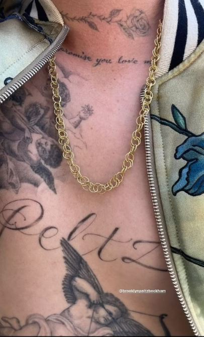 Brooklyn Beckham tattoos for Nicola Peltz<br />
Insta