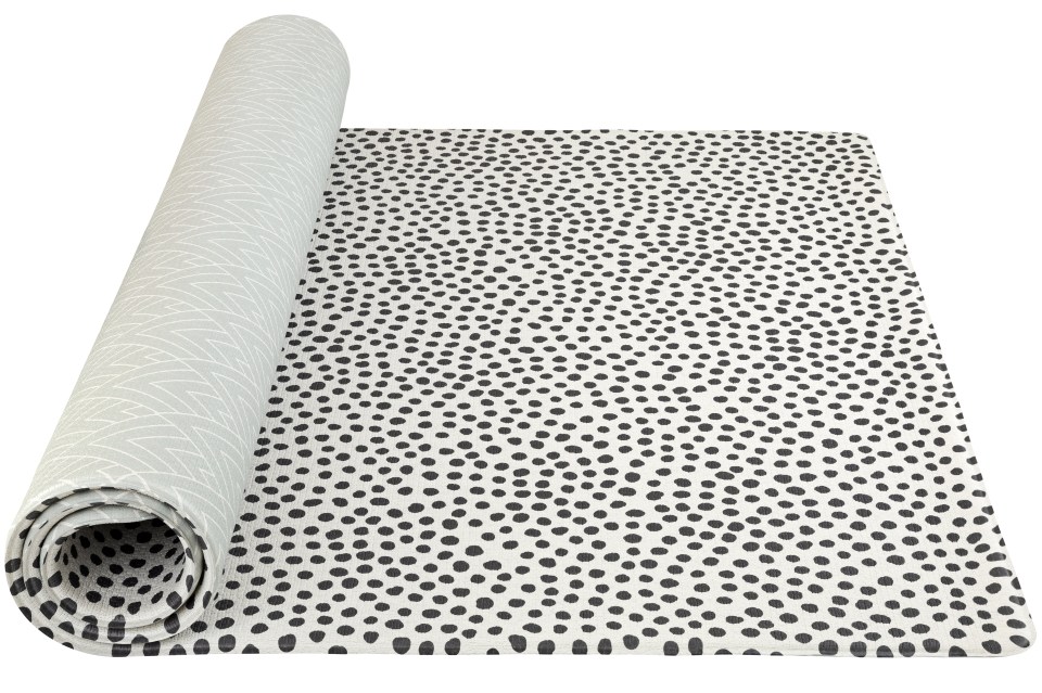 The Totter + Tumble playmat is super cushioned and comes in an array of designs
